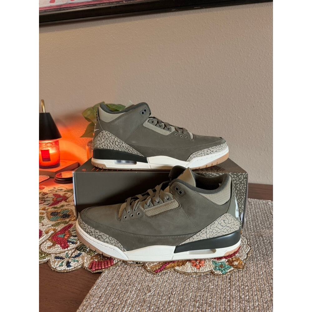 Jordan 3 Retro Family Affair Medium Olive Green Sequoia Camo Palomino DN3707 202